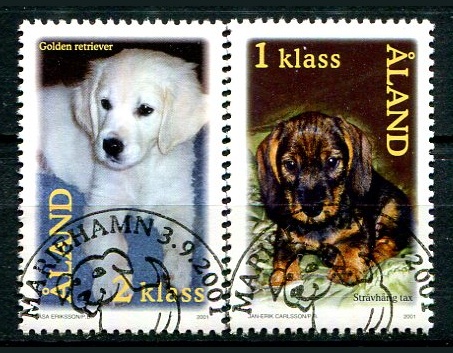 Åland Afa 195 - 96 Stemplet