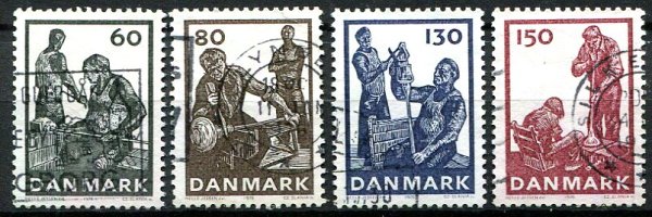 Danmark Afa 627 - 30 Stemplet