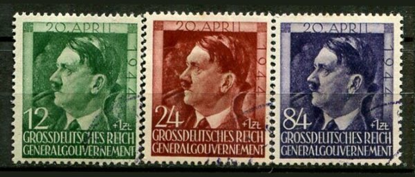 Generalgouvernement Afa 117 - 19 Stemplet