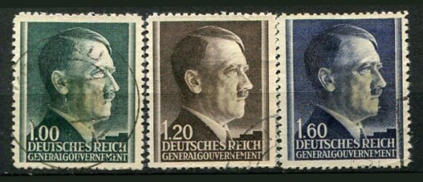 Generalgouvernement Afa 086 B - 88 B Stemplet