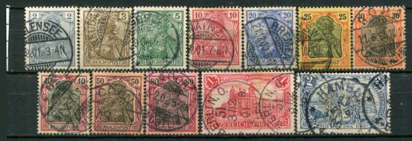 Tyske Rige Afa 53 - 64 Stemplet