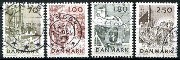 Danmark Afa 664 - 67 Stemplet