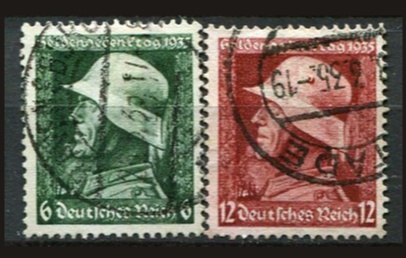 Tyske Rige Afa 564 - 65 Stemplet