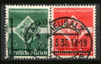 Tyske Rige Afa 566 - 67 Stemplet