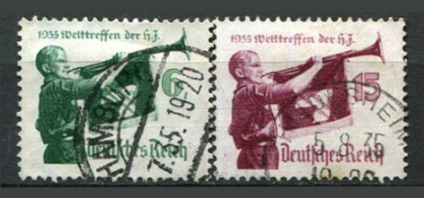 Tyske Rige Afa 579 - 80 Stemplet