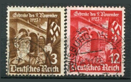 Tyske Rige Afa 593 - 94 Stemplet