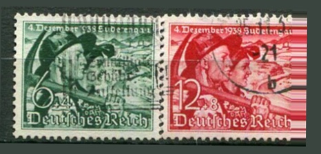 Tyske Rige Afa 670 - 71 Stemplet