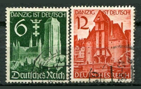 Tyske Rige Afa 709 - 10 Stemplet