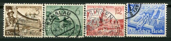 Tyske Rige Afa 734 - 37 Stemplet