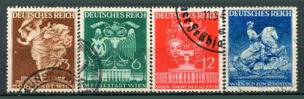 Tyske Rige Afa 763 - 66 Stemplet