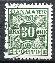 Danmark Afa 37 Stemplet Porto