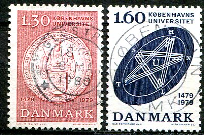 Danmark Afa 673 - 74 Stemplet
