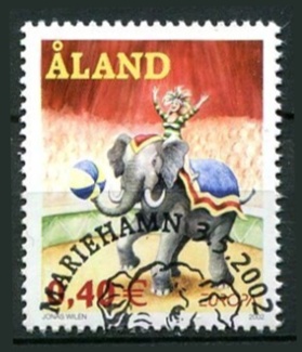 Åland Afa 208 Stemplet