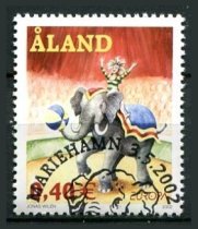 Åland Afa 208 Stemplet