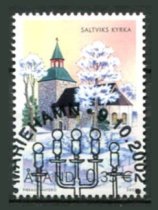 Åland Afa 212 Stemplet