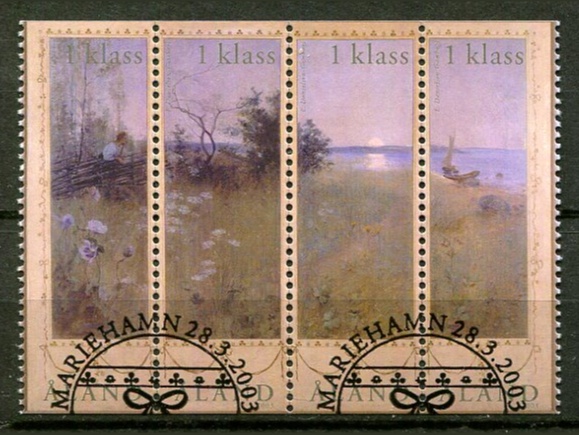 Åland Afa 217 - 20 Stemplet Sammentryk