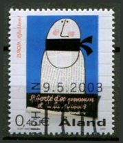 Åland Afa 223 Stemplet