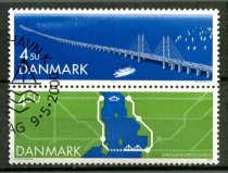 Danmark Afa 1254 - 55 Stemplet Sammentryk
