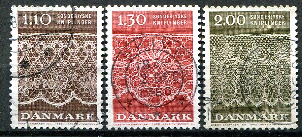 Danmark Afa 711 - 13 Stemplet