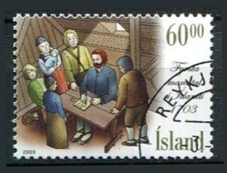 Island Afa 1027 Stemplet