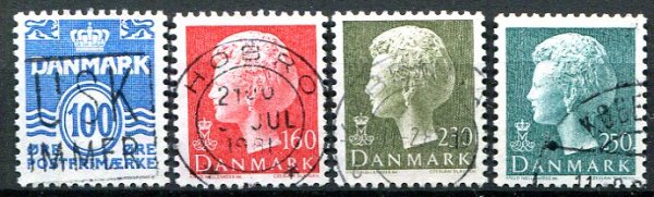 Danmark Afa 714 - 17 Stemplet