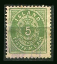 Island Afa 13 Bø Stemplet Variant
