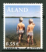 Åland Afa 225 Stemplet