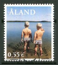 Åland Afa 225 Stemplet