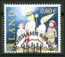 Åland Afa 227 Stemplet