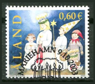 Åland Afa 227 Stemplet