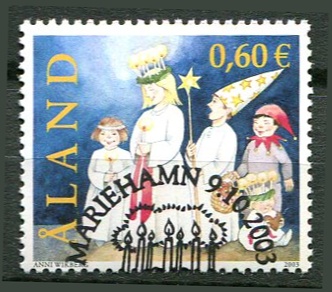 Åland Afa 227 Stemplet