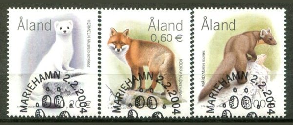 Åland Afa 229 - 31 Stemplet
