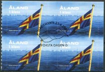 Åland Afa 235 Stemplet Sammentryk