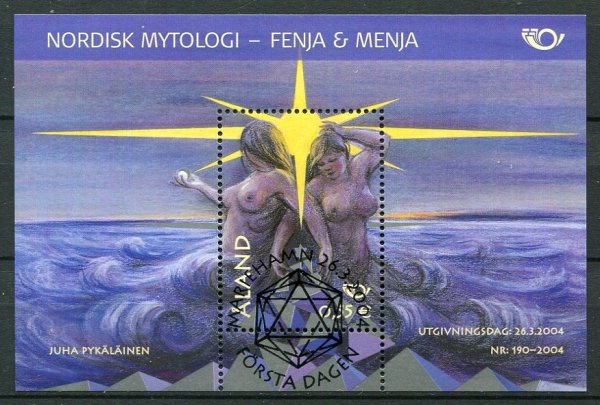 Åland Afa 232 Stemplet Miniark