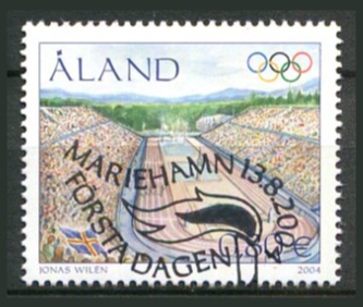 Åland Afa 240 Stemplet