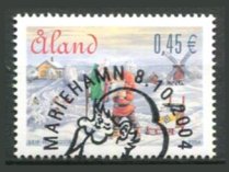 Åland Afa 243 Stemplet