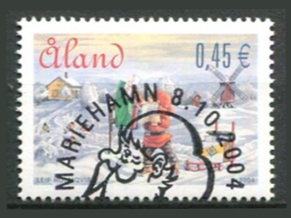 Åland Afa 243 Stemplet