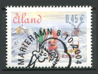 Åland Afa 243 Stemplet