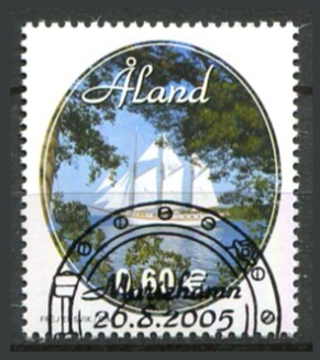 Åland Afa 255 Stemplet