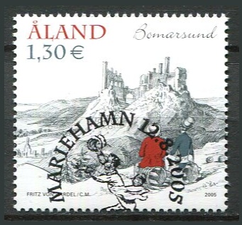 Åland Afa 254 Stemplet