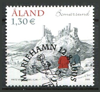 Åland Afa 254 Stemplet