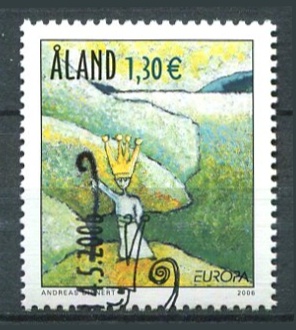 Åland Afa 265 Stemplet