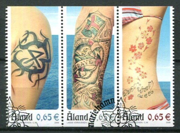 Åland Afa 270 - 72 Stemplet Sammentryk