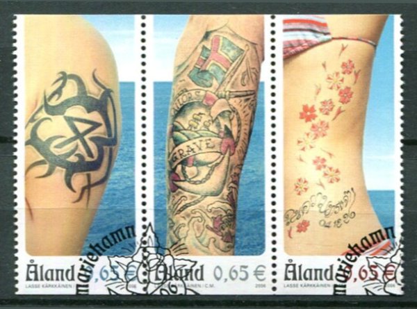 Åland Afa 270 - 72 Stemplet Sammentryk