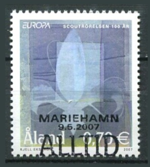 Åland Afa 281 Stemplet