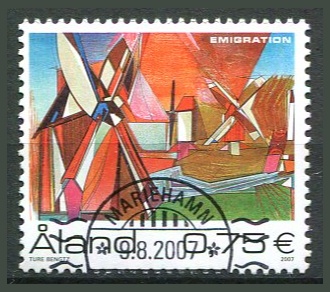 Åland Afa 286 Stemplet