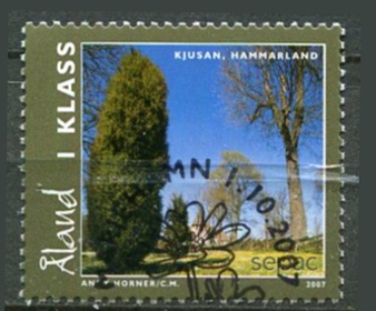 Åland Afa 287 Stemplet