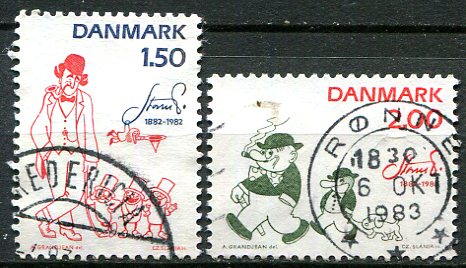 Danmark Afa 761 - 62 Stemplet