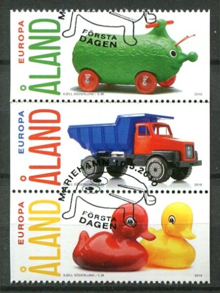 Åland Afa 327 - 29 Stemplet Sammentryk