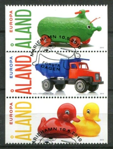 Åland Afa 327 - 29 Stemplet Sammentryk